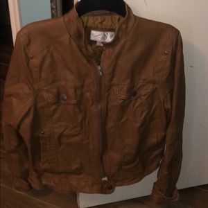 Faux leather bomber XXL
